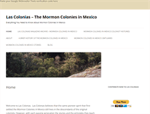 Tablet Screenshot of lascolonias.org